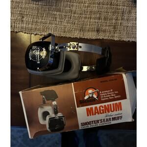 Vintage Silencio Magnum Shooters Earmuffs EPA Hearing Protector Black 29decibels